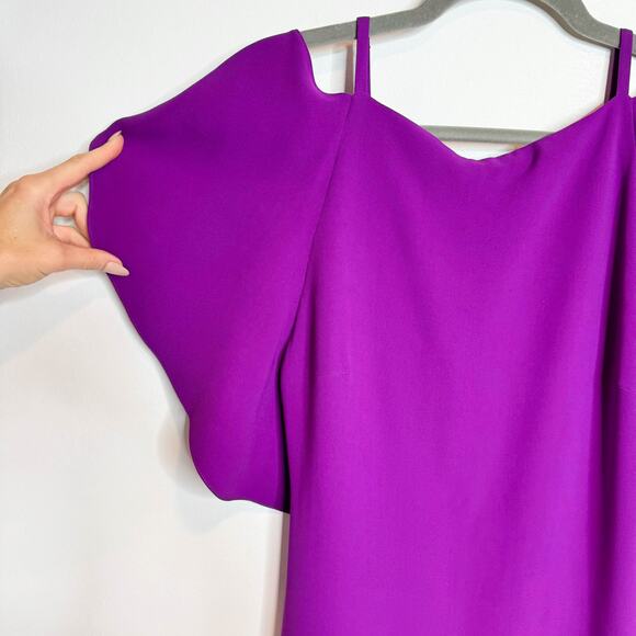 RALPH LAUREN PURPLE LABEL 100% silk cocktail dress flutter sleeve 3260 - Picture 3 of 9